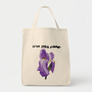Paarse Iris Computer Vector Art Tote Bag