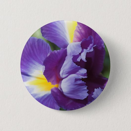 paarse iris dichtbij ronde button 5,7 cm (Voorkant)