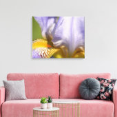 Paarse Iris Flower-fotografie Canvas Afdruk (Insitu (Woonkamer))