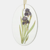 Paarse Iris Flowers Keramisch Ornament (Links)