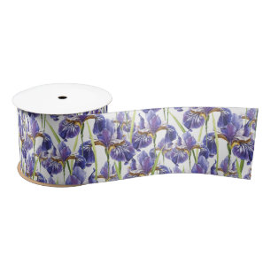 Paarse Iris Flowers Lint