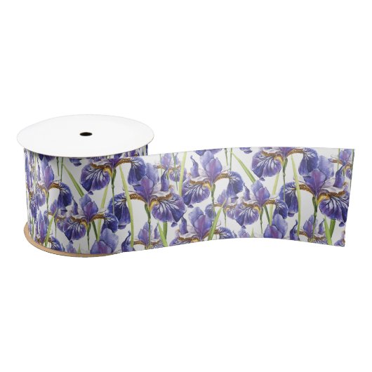 Paarse Iris Flowers Lint (Spoel)