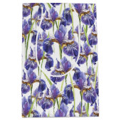 Paarse Iris Flowers Medium Cadeauzakje (Voorkant)