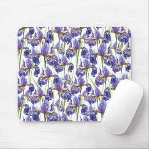 Paarse Iris Flowers Muismat