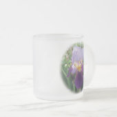 Paarse Iris Frosted Mok (Voorkant rechts)