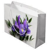 Paarse iris groot cadeauzakje (Achterkant Gekanteld)