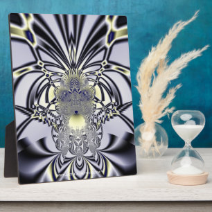 Paarse Iris Heilige Geometrie Fractale Kunst Fotoplaat