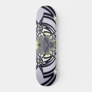 Paarse Iris Heilige Geometrie Fractale Kunst Skateboard