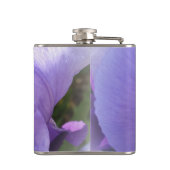 paarse iris heupfles (Achterkant)