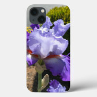 Paarse Iris Hoesje-Mate Telefoonhoes