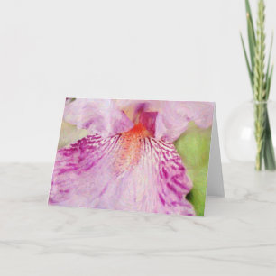 Paarse Iris Impressionist Art Kaart