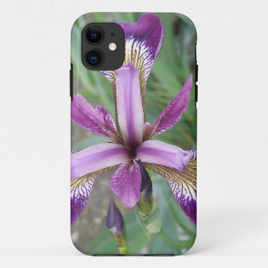 Paarse Iris iPhone 5 Hoesje (Achterkant)
