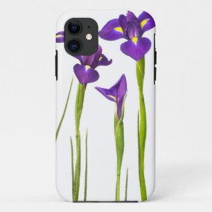 Paarse IRIS - Iris Flower Gepersonaliseerd Sjabloo iPhone 11 Hoesje