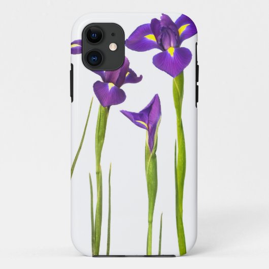 Paarse IRIS - Iris Flower Gepersonaliseerd Sjabloo Case-Mate iPhone Case (Achterkant)