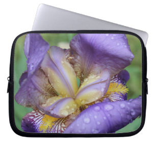 Paarse Iris (Iris Germanica) Laptop Sleeve