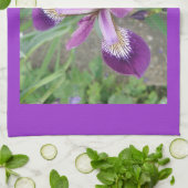 Paarse iris Kitchen Towel Theedoek (Gevouwen)