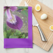 Paarse iris Kitchen Towel Theedoek (Quarter Fold)