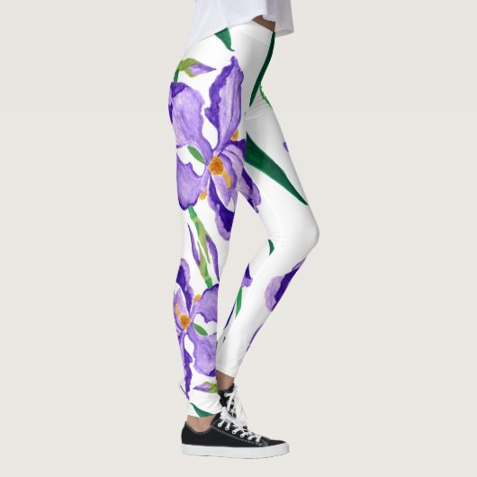Paarse Iris-Leggings Leggings (Rechts)