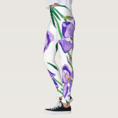 Paarse Iris-Leggings Leggings (Links)