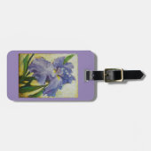 Paarse Iris Luggage handtas of sleutelketting labe Bagagelabel (Voorkant horizontaal)