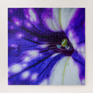 Paarse Iris Macro – Levendige Nabijopname Bloemkun Legpuzzel