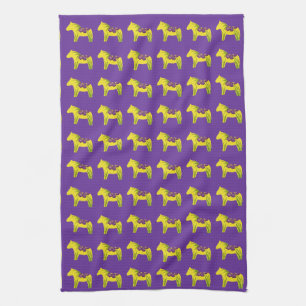 Paarse Iris MoJo Keukenhanddoek