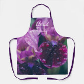 Paarse iris na regen schort (Voorkant)