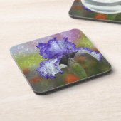 Paarse Iris Onderzetter (Linkerzijde)