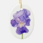 Paarse Iris Ornament (Achterkant)