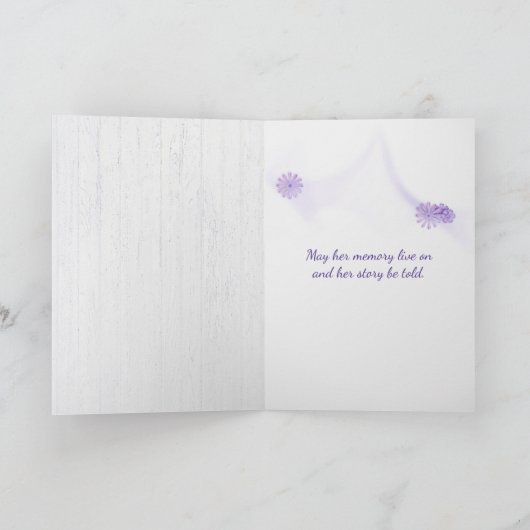 Paarse Iris over het weidebegrip Kaart (Binnen)