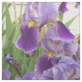 Paarse iris patroon stof (Swatch)