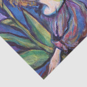 Paarse Iris Pixie Girl Tissuepapier (Detail)