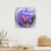 paarse iris poster (Keuken)