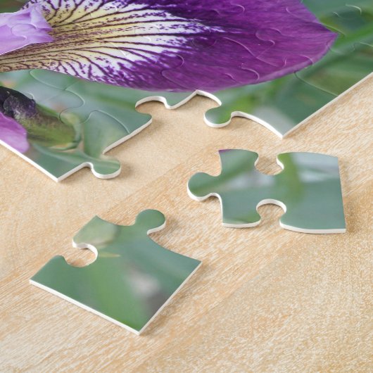 Paarse Iris Puzzle Legpuzzel (Zijkant)