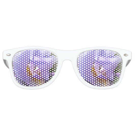 paarse iris retro zonnebril (Voorkant)