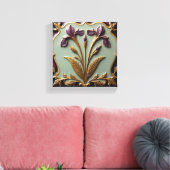 Paarse Iris Serenade Canvas Afdruk (Insitu (Woonkamer))
