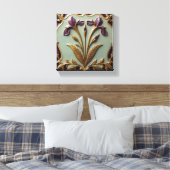 Paarse Iris Serenade Canvas Afdruk (Insitu (Slaapkamer))