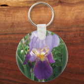 Paarse Iris Sleutelhanger (Voorkant)