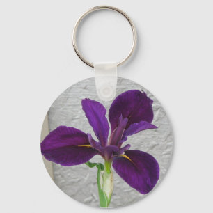 Paarse Iris Sleutelhanger