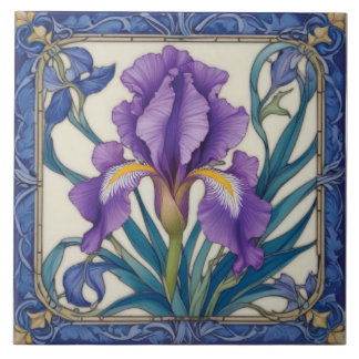 Paarse Iris Splendor Tegeltje