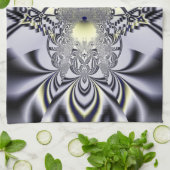 Paarse Iris Theedoek (Gevouwen)