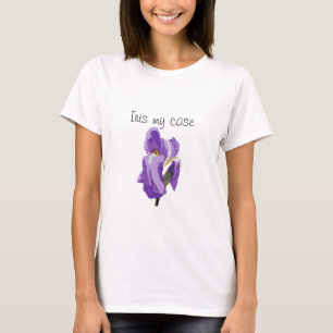 Paarse Iris Vector Art T-shirt