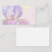 Paarse Iris Visitekaartje (Voorkant / Achterkant)