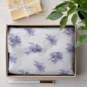 Paarse Iris Waterverf Wedding Tissuepapier (Geschenk)