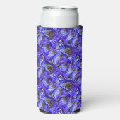 Paarse irisbloem / schuin / betegeld / (Seltzer Achterkant)