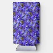 Paarse irisbloem / schuin / betegeld / (Achterkant)