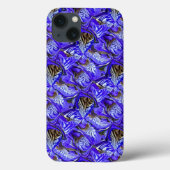 Paarse irisbloem / schuin / betegeld / Case-Mate iPhone case (Achterkant)