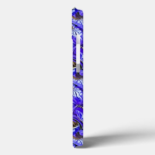 Paarse irisbloem / schuin / betegeld / Case-Mate iPhone case (Achterkant / Links)