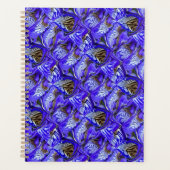 Paarse irisbloem / schuin / betegeld / planner (Voorkant)