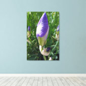 paarse irisbuis canvas afdruk (Insitu (Houten vloer))